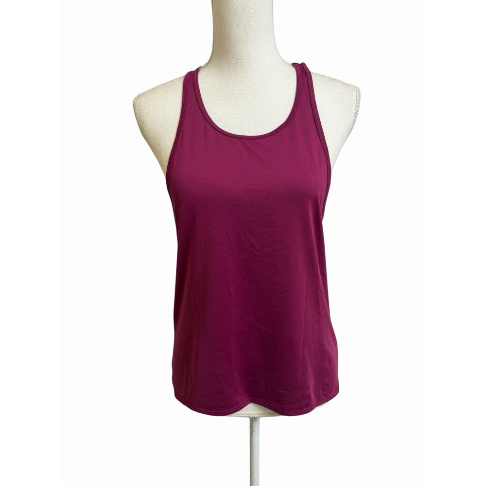 Fabletics XXS Dark Rose Peggy Tank Top Medium Sleeveless Racerback Relaxed Fit